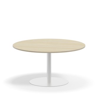 Pelarbord Pilastro FSC BX ø 120 cm akustiklaminat vitt stativ