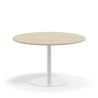 Pelarbord Pilastro FSC BX ø 120 cm akustiklaminat vitt stativ