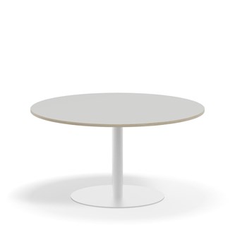 Pelarbord Pilastro FSC BX ø 120 cm akustiklaminat vitt stativ