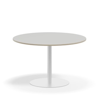 Pelarbord Pilastro FSC BX ø 120 cm akustiklaminat vitt stativ