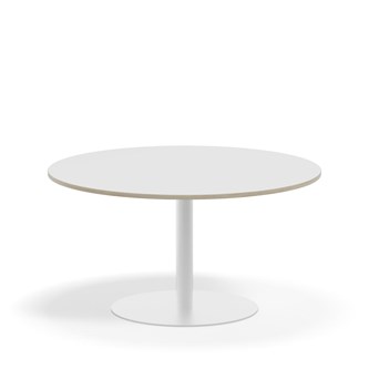 Pelarbord Pilastro FSC BX ø 120 cm akustiklaminat vitt stativ