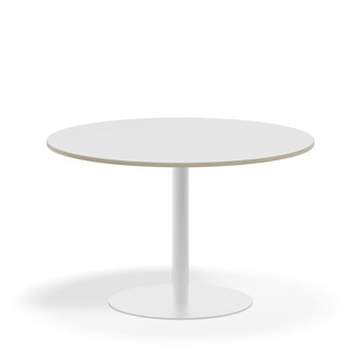 Pelarbord Pilastro FSC BX ø 120 cm akustiklaminat vitt stativ