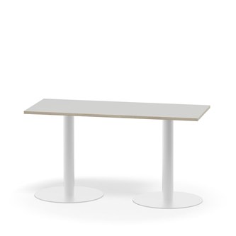 Pelarbord Pilastro FSC BX 120x50 cm akustiklaminat vitt stativ