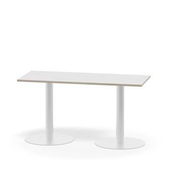 Pelarbord Pilastro FSC BX 120x50 cm akustiklaminat vitt stativ