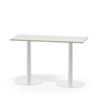 Pelarbord Pilastro FSC BX 120x50 cm akustiklaminat vitt stativ