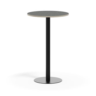 Pelarbord Pilastro BX ø 70 cm akustik linoleum svart stativ