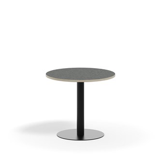 Pelarbord Pilastro BX ø 70 cm akustik linoleum svart stativ