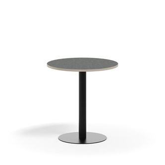 Pelarbord Pilastro BX ø 70 cm akustik linoleum svart stativ