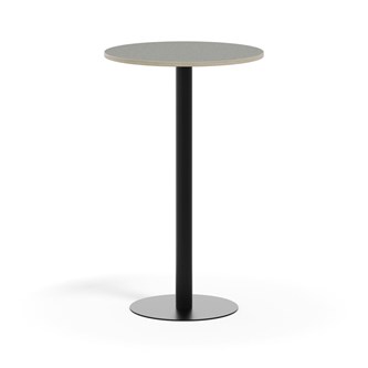 Pelarbord Pilastro BX ø 70 cm akustik linoleum svart stativ