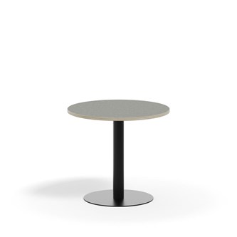 Pelarbord Pilastro BX ø 70 cm akustik linoleum svart stativ