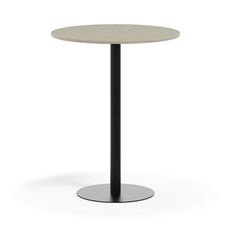 Pelarbord Pilastro BX ø 90 cm akustik linoleum svart stativ