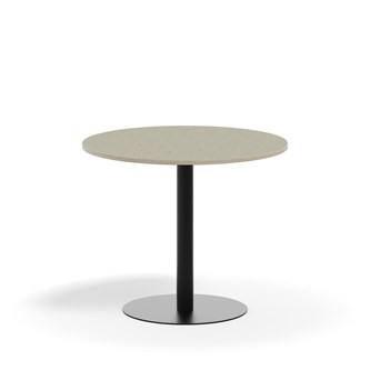 Pelarbord Pilastro BX ø 90 cm akustik linoleum svart stativ