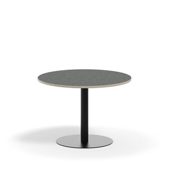 Pelarbord Pilastro BX ø 90 cm akustik linoleum svart stativ