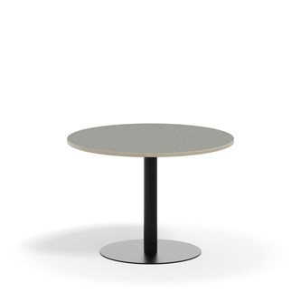 Pelarbord Pilastro BX ø 90 cm akustik linoleum svart stativ