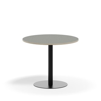 Pelarbord Pilastro BX ø 90 cm akustik linoleum svart stativ