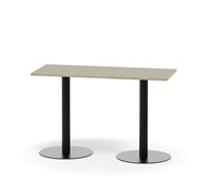 Pelarbord Pilastro BX 120x50 cm akustik linoleum svart stativ