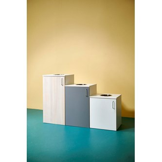 Norden sorteringskärl toppmatad vit H100