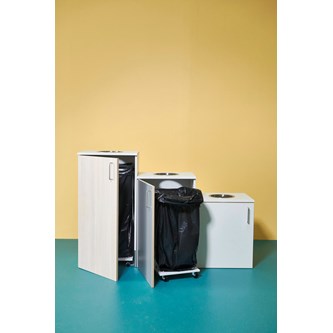 Norden sorteringskärl toppmatad björk H80