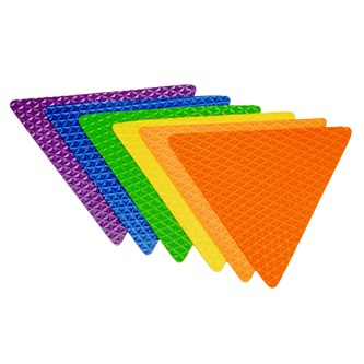 Markeringsplattor trekantiga