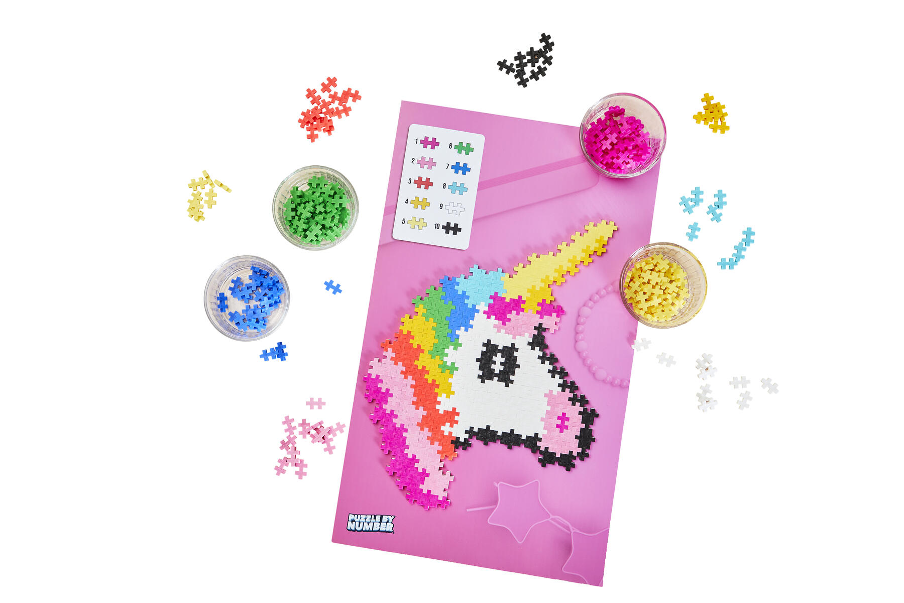 PLUSPLUS Puzzle by numbers Unicorn Lekolar