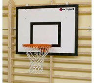 Baskettavla med basketkorg för ribbstol