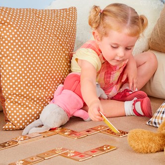 Taktilt domino metallic, 15 delar