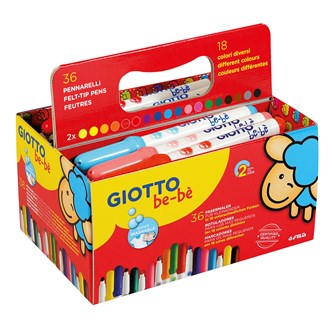 Fiberspetspenna GIOTTO Be-Be 36-pack