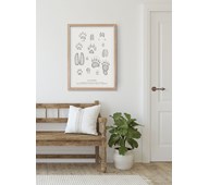 Kunskapstavlan® Djurspår, poster 50x70 cm
