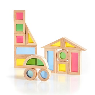 Små regnbågsklossar 20-pack