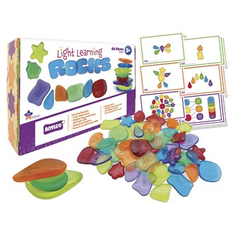 Lärstenar för ljusbordet 48-pack