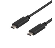 USB 3.1 Laddkabel Gen 1, Typ C hane - Typ C hane, 0,5 m svart