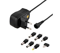 Nätadapter 110-230 V AC till 3-12 V DC, 600 mA