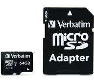 SD-micro minneskort 64GB med SD-adapter