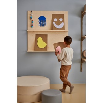 Expo hylla med rygg 3 tavellister 100 cm