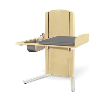 Lyfta skötbord golv