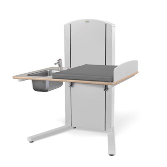 Lyfta skötbord golv