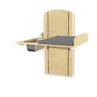 Lyfta skötbord vägg