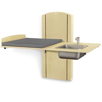 Lyfta skötbord vägg