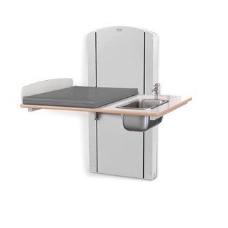 Lyfta skötbord vägg