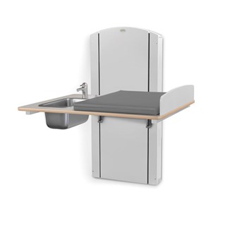 Lyfta skötbord vägg