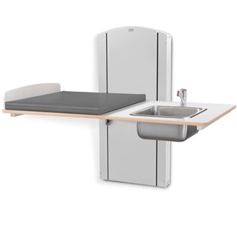 Lyfta skötbord vägg