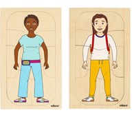 EDUCO Lager på lager-pussel, Pojke & flicka