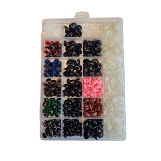 Djurögon och nosar för textil, 280 delar