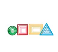 Färgade former, 16 delar