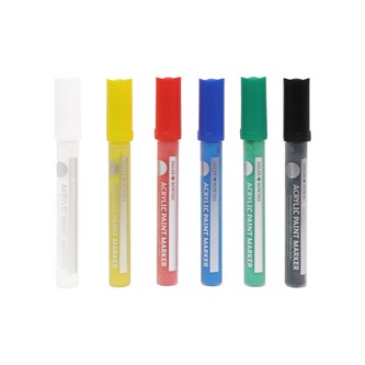 Akryl Markers 6-pack
