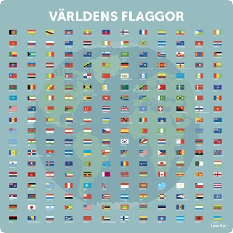 Utomhustavla: Världens flaggor