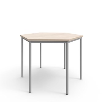 Bord 12:38 FSC BX akustiklaminat hexagon 120x120 cm silverstativ