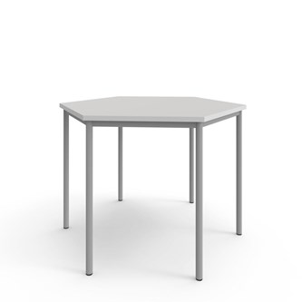 Bord 12:38 FSC BX akustiklaminat hexagon 120x120 cm silverstativ