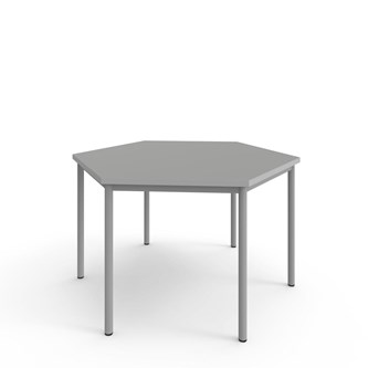 Bord 12:38 FSC BX akustiklaminat hexagon 120x120 cm silverstativ