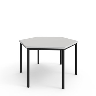 Bord 12:38 FSC BX DL hexagon 120x120 cm svart stativ